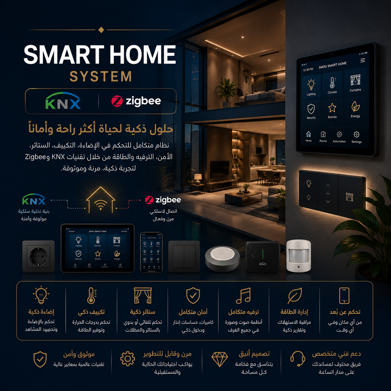 قسم البيت الذكي KNX
